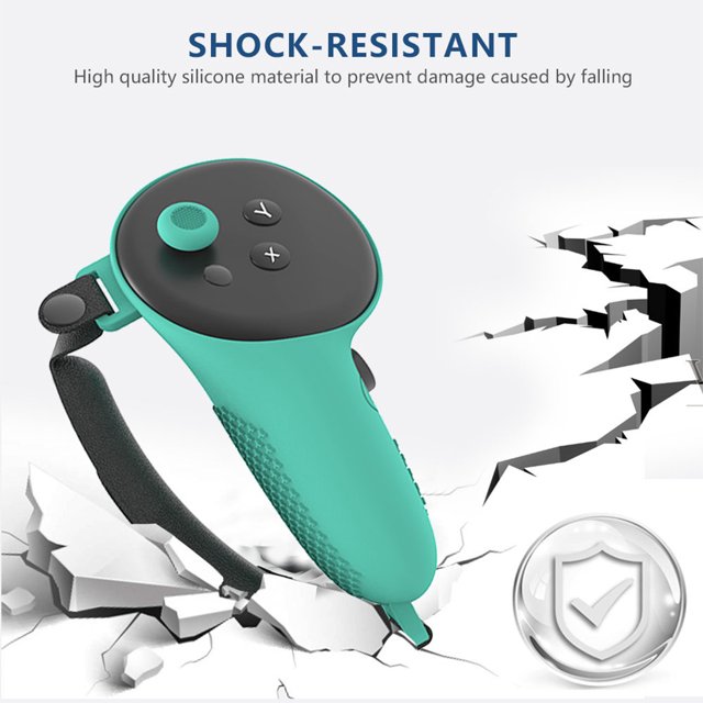 Becaristey 2pack/lot Secure Fit VR Touch Controller Silicone Cover With Full Protection Adjustable And Secure Pale purple