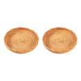 thumbnail image 2 of Thinsony Wicker Woven Round Snack Fruit Bowl Rattan Food Organizer Tray 20x3cm 2Set, 2 of 6