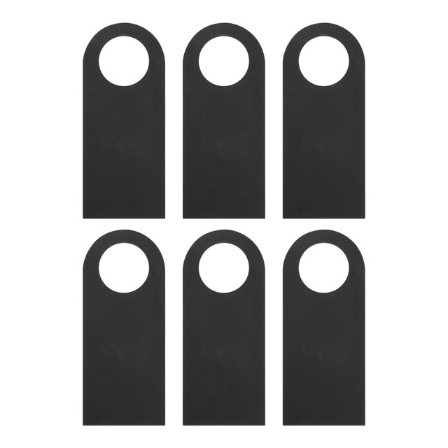 6Pcs Porte Signe Cintre Tableau Noir, Réutilisable Mini Double Côté Bois Respectueux de l'Environnement pour Message Board Chambre d'Hôtel