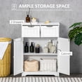 thumbnail image 4 of kleankin Armoire de Salle de Bain Autoportante avec 2 Tiroirs et Tablette Ajustable, 4 of 10