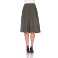 thumbnail image 3 of White Mark Women's Mid Length Fit and Flare Skirt, 3 of 5