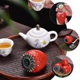 thumbnail image 2 of Miangastore Sealed Ceramic Tea Jar Kitchen Storage Box Tea Strawberry Shaped Container with Lid(150ml), 2 of 7