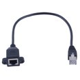 thumbnail image 2 of Étendre le Câble Ethernet Mâle au Câble d'Extension Femelle Mâle au Câble Ethernet Femelle Fournit 30cm RJ45 Mâle au Panneau de Vis Femelle Monter l'Extension Ethernet LAN, 2 of 8