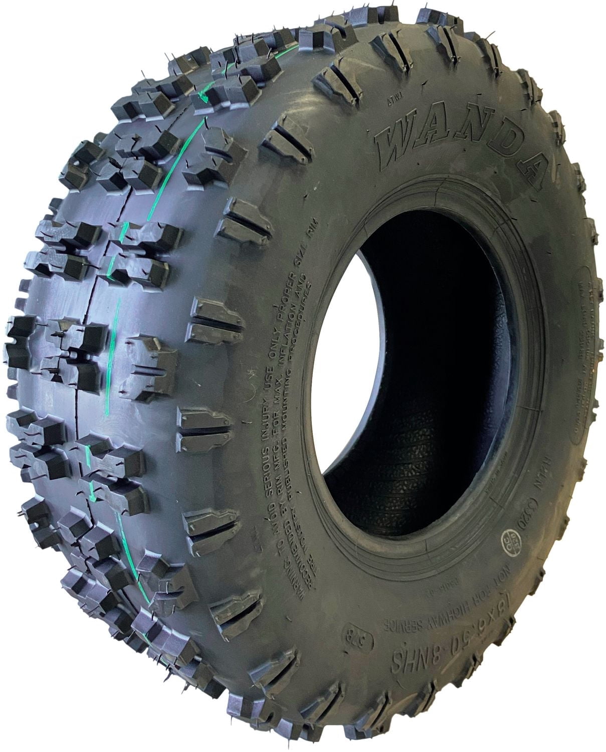 Wanda P5016 Pneu souffleuse à neige 4.10-4 2PLY sans chambre 225 lb Crampons agressifs