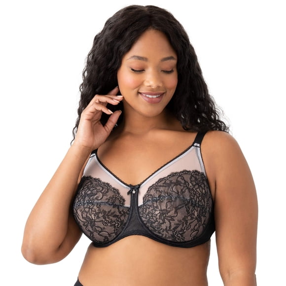 Wacoal Women's Retro Chic Underwire Bra, Black, 34 I