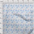 thumbnail image 3 of oneOone Silk Tabby Light Blue Fabric Floral Craft Projects Decor Fabric Printed By The Yard 42 Inch Wide, 3 of 4