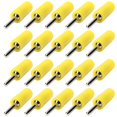 thumbnail image 4 of 20Pcs Pin Banana Plug 2mm Nickelé Laiton Mâle Étanche Connecteur Accessoire Kitjaune, 4 of 14