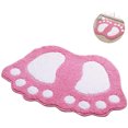 thumbnail image 1 of Cute Foot Pads Soft Microfiber Bathroom Rug Non Slip Doormat Cute Large Doormat Absorbent Carpet for Bedroom Kitchen Carpet, 1 of 8