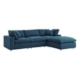 thumbnail image 5 of Modway Commix 4 Piece Down Filled Overstuffed Sectional Sofa Set in Azure, 5 of 5