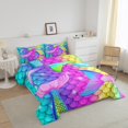 thumbnail image 3 of Erosebridal Mermaid Bedding Twin Comforter Set,Gradient Fishtail Down Comforter,Princess Room Decorative,Reversible,2-Piece, 3 of 8