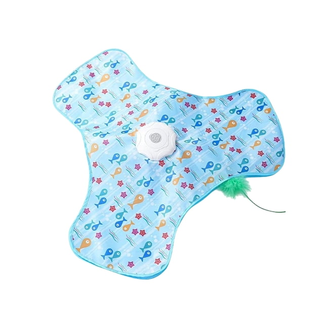 Jouet Interactif Cache-Cache pour Chat avec Baguette Automatique Mobile et Dissimulation Florale pour Exercice Intérieur et Couine