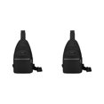 thumbnail image 1 of kurtrusly Hands Free No Burden Outdoors Chest Bag Soft Polyster Large Capacity Easy To Carry Chest Bag For Men black 2Set, 1 of 6