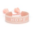 thumbnail image 1 of Redempat Polyester Hand Woven Friendship Bracelets With Precision Embroidery Detail Woven Tassels Light pink hope, 1 of 6