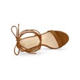 thumbnail image 4 of BLISSFUL STEP Sandales pour Femmes Talons Aiguilles Talons Plateforme Sandales à Lacets Brun 10, 4 of 7