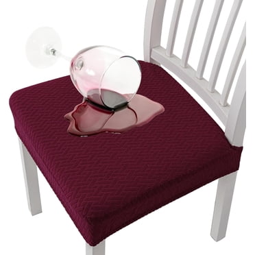 2/4/6 Pcs Conservatione Waterproof Jacquard Chair Covers, Waterproof Seat Covers for Dining Chairs, Forros para Sillas De Comedor, Stretch Jacquard Dining Chair Cover (L,2PCS)