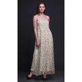 thumbnail image 4 of Bimba Fleurs Feuilles Bimba Imprimé Femmes Fluide Smocké Bretelles Spaghetti Robe-Xxx-Grand, 4 of 7