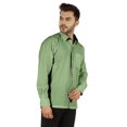 thumbnail image 3 of Bestman Solid Formal Shirt For Mens Button Down Shirt Front Patch Pocket Office Wear, 3 of 7