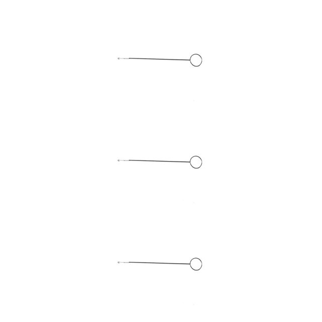 Baohd Stainless Steel Crochet Hook Portable Hand Held Ergonomic Professional Reusable Sewing Shop Weaving Needles Tool Short 3Set