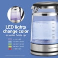 thumbnail image 3 of Hamilton Beach Double Wall 1.7L Electric Kettle, Water Boiler & Heater, Built-In Mesh Filter, Auto-Shutoff & Boil-Dry Protection, Cordless Serving, Variable LED Indicator, Glass (4, 3 of 8