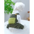 thumbnail image 1 of 1pc Pet Clothes For Small And Medium Dogs And Cats, Corduroy Comfortable And Cute Four-Legged Overalls, 1 of 4