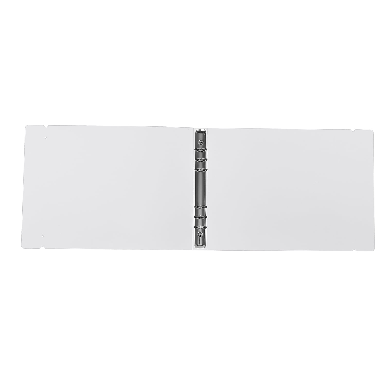 BRIGHTFUFU School Binders Document Binder Simple Design File Storage White 1Pack