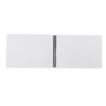 BRIGHTFUFU School Binders Document Binder Simple Design File Storage White 1Pack