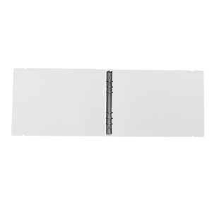 BRIGHTFUFU School Binders Document Binder Simple Design File Storage White 1Pack