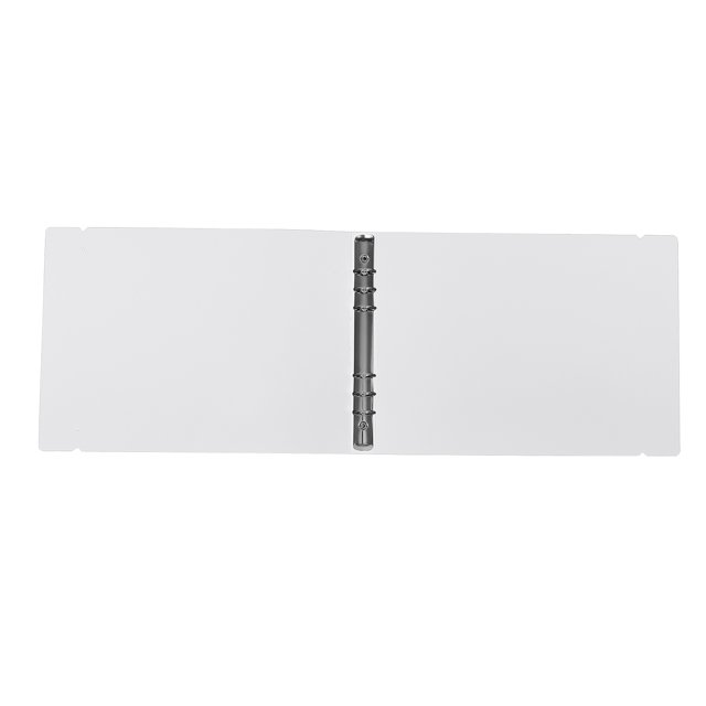 BRIGHTFUFU School Binders Document Binder Simple Design File Storage White 1Pack