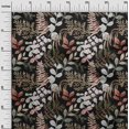 thumbnail image 3 of oneOone Polyester Spandex Black Fabric Leaves Sewing Craft Projects Fabric Prints By Yard 56 Inch Wide, 3 of 5