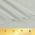 thumbnail image 4 of Kingrest 100% Cotton King Sheet Set - 4 Piece Lightweight & Cooling Bed Sheets, 16 Inch Deep Pocket, Breathable Percale Bedding, Soft & Durable Luxury Sheets (Sage Green), 4 of 9