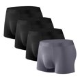 thumbnail image 1 of Plebaso Mens Boxer Briefs Stretch Comfortable Quick Dry Underwear Soft Breathable Boxers for Men (4 Pack), 1 of 2