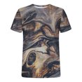 thumbnail image 5 of LSLJS Mens T Shirt Crew Neck Stylish 3D Marble Print T Shirts Short Sleeve Graphic T-Shirts Tops Tees, 5 of 5