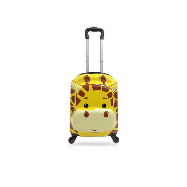 TUCCI Italy - Gaffie Giraffe 18in Valise Roulante 3d pour Enfants pour Garçons et Filles