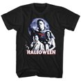 thumbnail image 1 of Halloween Scary Horror Slasher Movie Film Whole Ensemble Adult T-Shirt Tee, 1 of 1