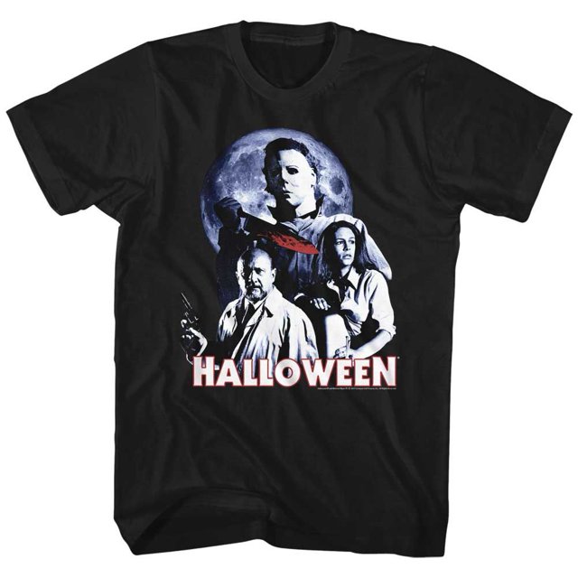 Halloween Scary Horror Slasher Movie Film Whole Ensemble Adult T-Shirt Tee