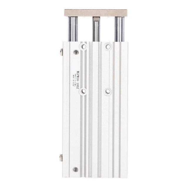 3 Stem Pneumatic Cylinder Aluminum Alloy Double Acting Air Cylinder Guide Rod SMC Type