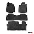 thumbnail image 3 of Floor Mats Liner For Honda Pilot 2009-2015 All Weather Molded 3D Black 4 Pcs., 3 of 13