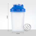 thumbnail image 2 of 400ml Shaker Bottle Sports Whey Protein Mixing Bottle With Stirring Ball Bot Cup, 2 of 3