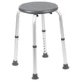 thumbnail image 3 of Pemberly Row Tabouret de Bain et de Douche Traditionnel en Plastique Gris, 3 of 5