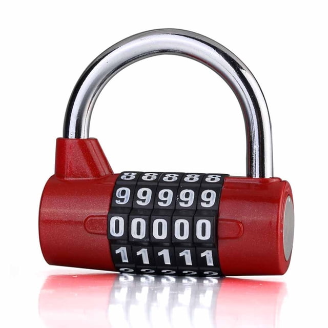 MYG Heavy-Duty 5-Digit Combination Padlock for Gym Lockers & Cabinets - Secure