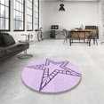 thumbnail image 4 of Ahgly Company Machine Washable Indoor Rectangle Transitional Orchid Purple Area Rugs, 2' x 5', 4 of 7