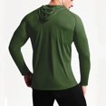 thumbnail image 4 of Gym Shirts for Men Long Sleeve UPF 50+ Sun Shirts Compression Fit Fishing Shirt Raglan Quick Drying Workout Hoodies, 4 of 5