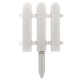 thumbnail image 2 of White Plastic Garden Fence Edging for Lawns and Flowerbeds, Modular Picket Fence Design for Plant Borders, Weather-Resistant Material for Yard Landscaping, 2 of 6