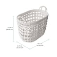 thumbnail image 3 of Zenna Home Woven Paper Cord Oval Decorative Storage Basket, 3 of 7