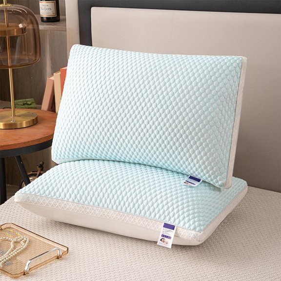 Bed Pillows for Sleeping, Firm Supportive Pillow for Stomach Sleepers, Cooling Hotel-Inspired Down Filling Pillow for Hot Sleepers