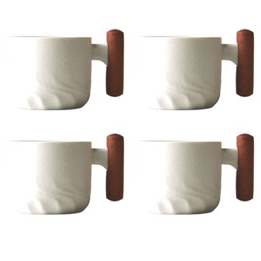 JUNWELL 4 Pcs Tasses à Espresso Ensemble de 4 Tasses à Espresso Doubles Vert Dégradé