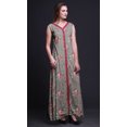 thumbnail image 3 of Bimba Robe Longue Décontractée d'Été Sans Manches à Fente avant Imprimée à Fleurs pour Femmes - Xxx-Grand, 3 of 5