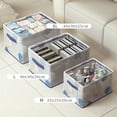 thumbnail image 3 of Foldable Storage Basket  Large Capacity  Waterproof  Moisture-proof  Bedroom Bedside Table Book Magazine Organizer Box  Household Supplies, 3 of 8