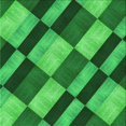 thumbnail image 1 of Ahgly Company Tapis d'Intérieur Lavable en Machine Carré Vert Transitionnel, 8 Pieds Carré, 1 of 7