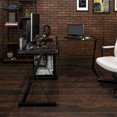 thumbnail image 3 of Bureau de Jeu d'Angle en Forme de L avec Plateau pour Clavier d'Ordinateur, 3 of 7